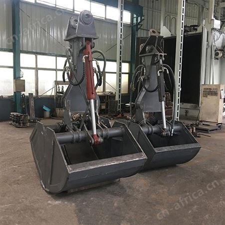 挖掘机贝壳斗 择众液压旋转贝型抓斗 3方抓泥斗清理淤泥