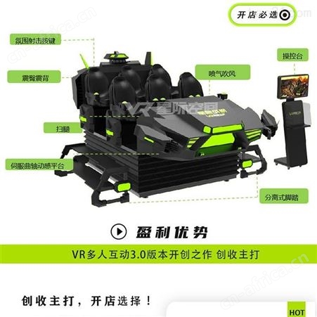 VR虚拟现实多人互动体验 VR6人座太空飞船 VR影院