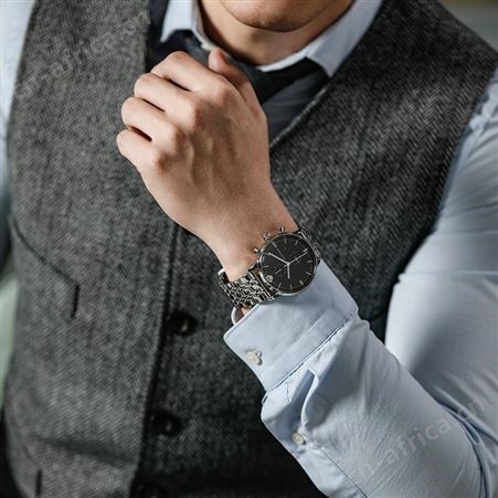 阿玛尼(Emporio Armani)钢制石英男表腕表手表石英表 AR0389