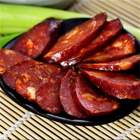 土老福重庆净含量500g土黑猪松柏烟熏肉无淀粉腊肠烤肠 【麻辣】黑猪腊肠