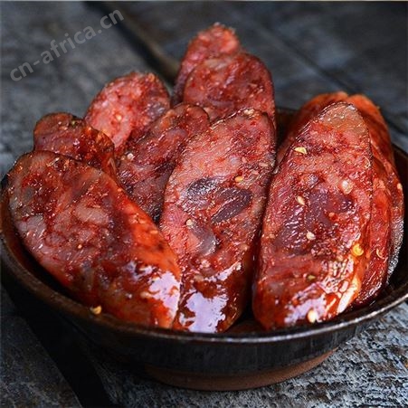 土老福重庆净含量500g土黑猪松柏烟熏肉无淀粉腊肠烤肠 【麻辣】黑猪腊肠