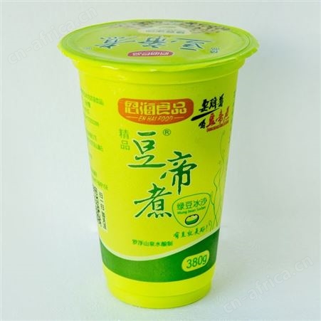 豆帝煮低温精品绿豆冰沙风味饮料杯装380g植物饮料