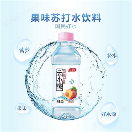 云小桃果味苏打水饮料蜜桃味苏打水饮品350ml