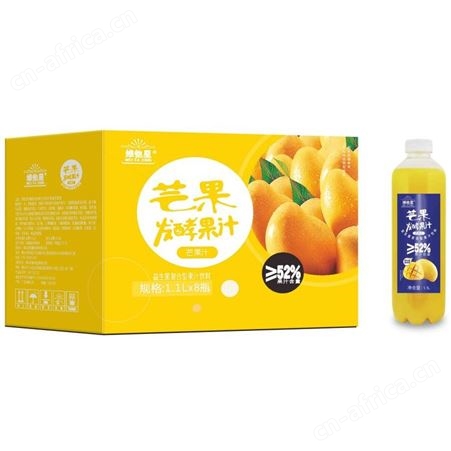维他星发酵果汁芒果荔枝猕猴桃鲜橙汁1.1L系列