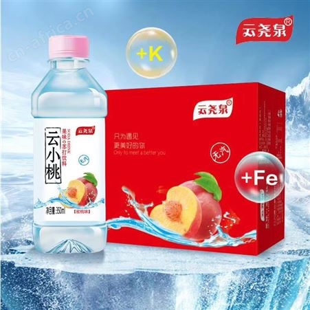 云小桃果味苏打水饮料蜜桃味苏打水饮品350ml