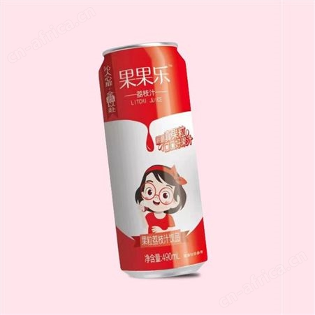 荔枝果粒果汁饮品490ml易拉罐装嚼果汁夏季饮品