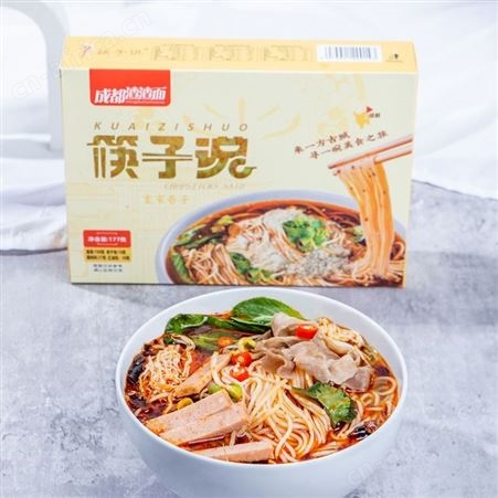 筷子说成都渣渣面方便食品懒人速食面177g