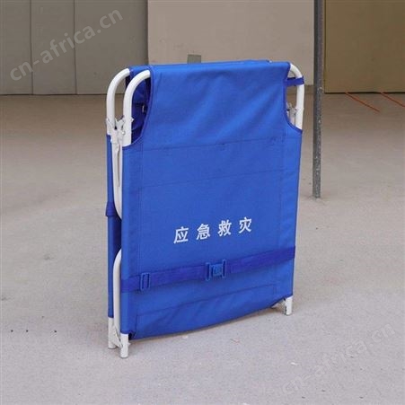 带捆束带应急折叠床消防救援物资临时休息床PVC涂层布钢管应急床