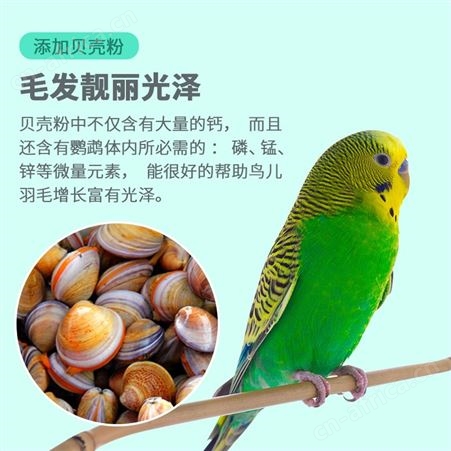开元牌小型鹦鹉粮鸟粮玄凤牡丹虎皮鹦鹉混合谷子鸟食含滋养丸