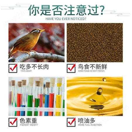 开元牌画眉鸟食百灵鸟料提性爱唱天然鸟粮500g
