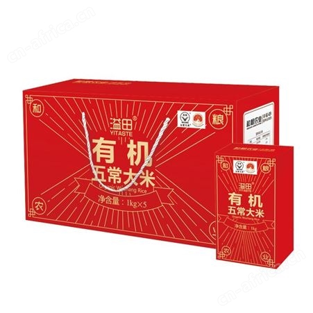 溢田有机五常大米礼盒5kg 和粮农业 五常大米