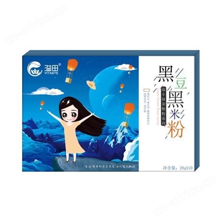 黑豆黑米粉 五谷杂粮粉 早餐代餐粉 饱腹即食28g*10只装 和粮农业