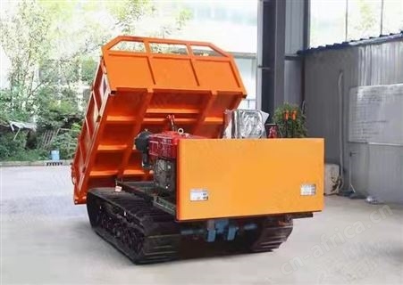 农用四不像履带运输车 山区履带底盘爬山虎液压自卸车