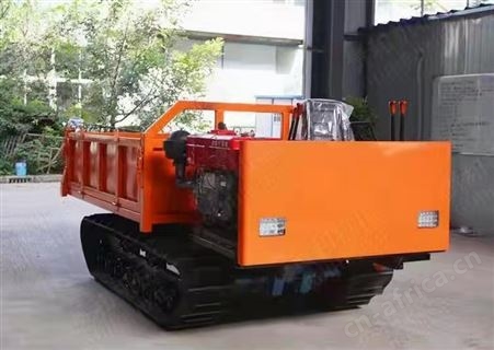 农用四不像履带运输车 山区履带底盘爬山虎液压自卸车