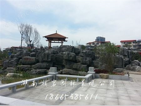 百色塑石假山制作 塑山假山 园林景观塑石假山设计公司 湘岩园林假山公司