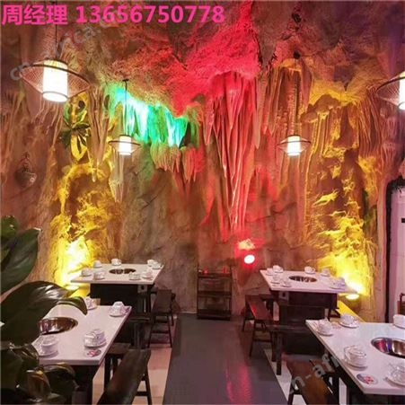 水泥直塑假山 呼和浩特温泉水上乐园瀑布 质地优良