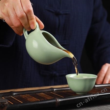 拓牌 茶具 汝窑 汝瓷13头 南瓜壶 拓牌总代理商 总经销