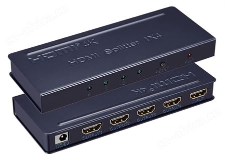 产品型号：HDSP4-G迷你型 4K HDMI 分配器 1x4