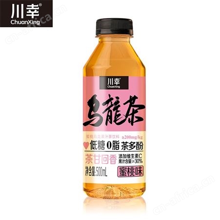 川幸低糖0脂茶多酚青柠味乌龙果汁茶饮料500ml瓶装招商