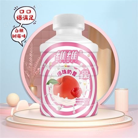 维维玫珑蜜瓜味爆珠奶昔乳酸菌饮品含乳饮料380g招商代理批发