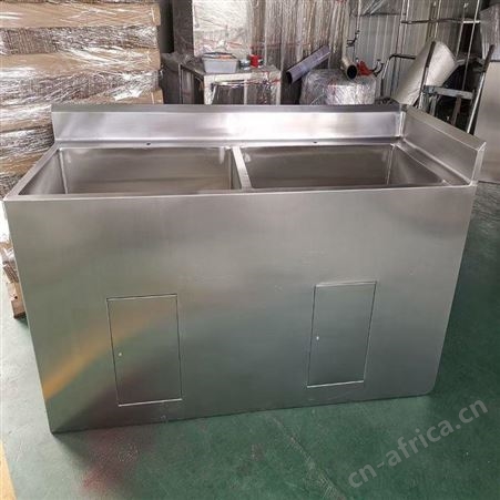 德满来 不锈钢全封双槽水池 厨房商用单双水槽可支持定制