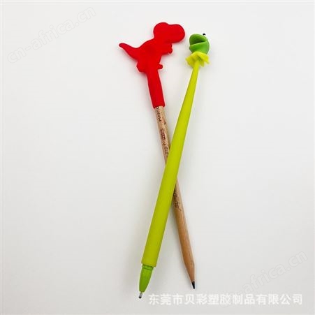 硅胶笔套笔签广告笔PVC公仔贝彩硅胶实力工厂来图来样加工定制