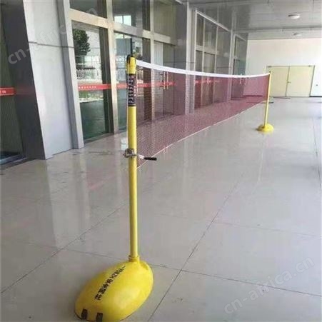 华丽体育批发便携式羽毛球网架架代发羽毛球架标准室外羽毛球柱 ABS羽毛球