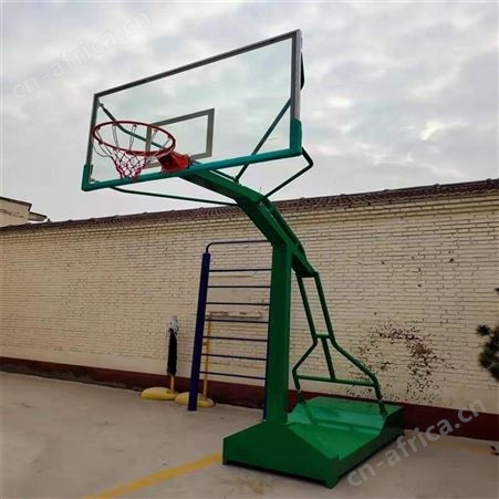 华丽体育户外篮球架移动可升降篮球筐室内电动手动液压折叠篮球架