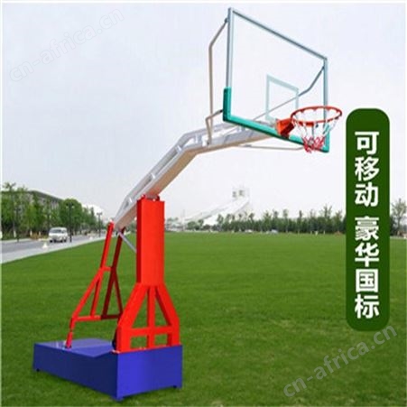 华丽体育成人标准室外圆管篮球架圆管固定篮球架运动场地埋弯管篮球架子