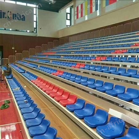 华丽体育翻板座椅伸缩裁判台批发厂家体育场看台座椅篮球馆翻板椅子