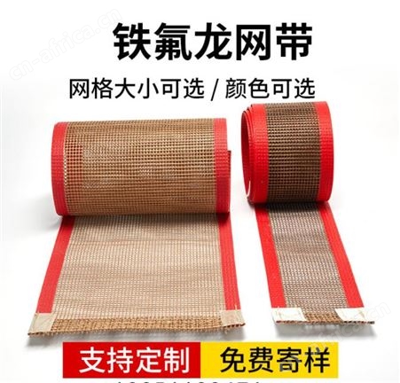 侨尔瑞供应 铁氟龙输送网带 耐高温烘干炉输送机带 特氟龙网格带