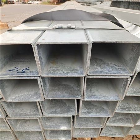 冷镀锌方管厂家 40X60规格 板房钢结构材料可切割加工