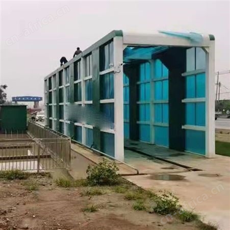 煤场车辆洗车机龙门洗车机搅拌站车辆洗车机18米龙门式洗车机巧夺