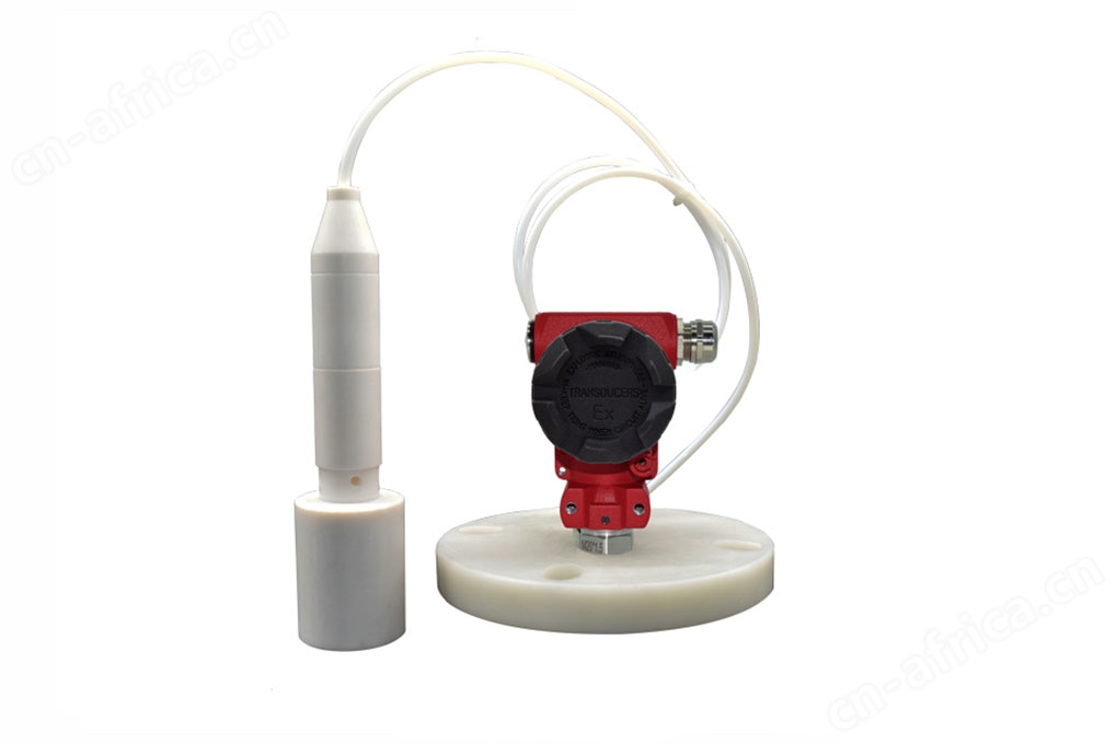 无显示聚乙烯四氟耐腐蚀带法兰投入式液位变送器