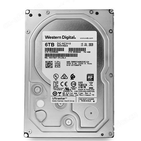 西数 WD HUS726T6TALE6L4 6T 企业级硬盘 SATA6Gb/s 7200转 3.5