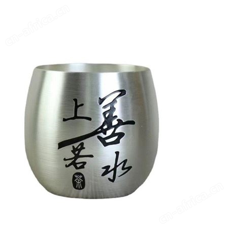纯手工千足银999大号主人杯银茶杯单杯个人专用品茗银水杯子