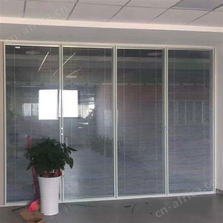 办公室双玻百叶隔音玻璃隔断 酒店写字楼高隔间