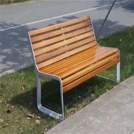 成都户外休闲椅 塑木铁艺靠椅 支持定制
